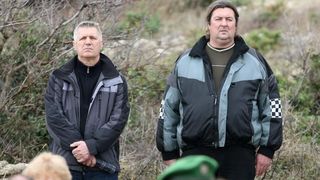 Polaganjem vijenaca na središnjem križu, u Novigradu je obilježena obljetnica pogibije članova HRM-a i Druge gardijske brigade za vrijeme akcije Maslenica. Photo: Dino Stanin/PIXSELL Polaganjem vijenaca na središnjem križu, u Novigradu je obilježena obljetnica pogibije članova HRM-a i Druge gardijske brigade za vrijeme akcije Maslenica. Photo: Dino Stanin/PIXSELL