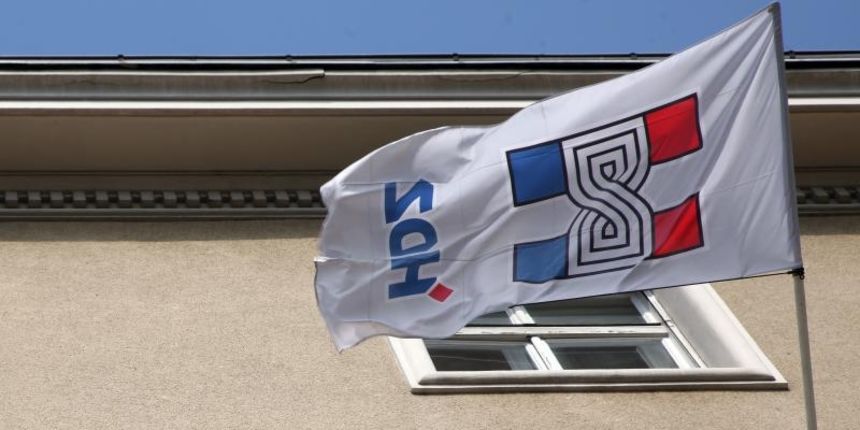 Zgrada sredisnjice HDZ-a na Trgu zrtava fasizma. Photo: Zarko Basic/PIXSELL