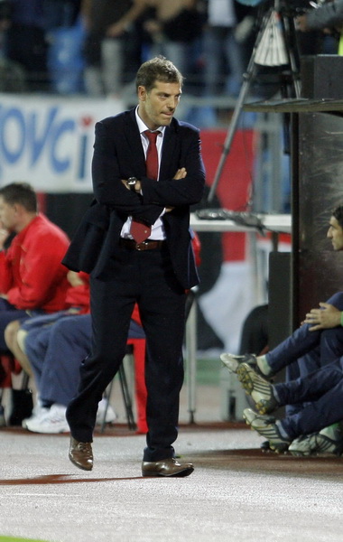 Minsk, 120809.
Stadion Dinamo Minsk
Kvalifikacijska nogometna utakmica za Svjetsko nogometno prvenstvo 2010. Bjelorusija – Hrvatska.
Na fotografiji: Slaven Bilic.
Foto : Jakov Prkic / Cropix Minsk, 120809.
Stadion Dinamo Minsk
Kvalifikacijska nogometna utakmica za Svjetsko nogometno prvenstvo 2010. Bjelorusija – Hrvatska.
Na fotografiji: Slaven Bilic.
Foto : Jakov Prkic / Cropix