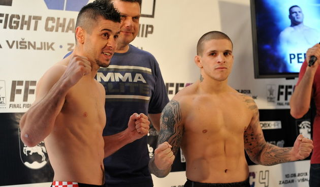 Zadar, 090513.Sluzbeno vaganje sudionika za borilacki spektakl FFC 04 koji se sutra odrzava u dvorani na Visnjiku. Na slici: Vaso Bakocevic.Foto: Luka Gerlanc / CROPIX