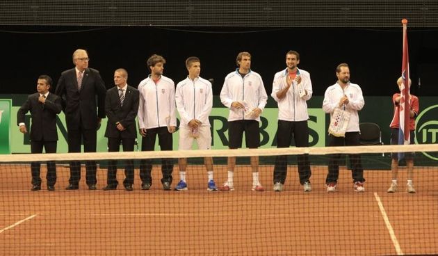 Amsterdam – Davis Cup. Hrvatska Davis Cup reprezentacija. Marin Cilic. Photo: Tomislav Krasnec/VLM/PIXSELL