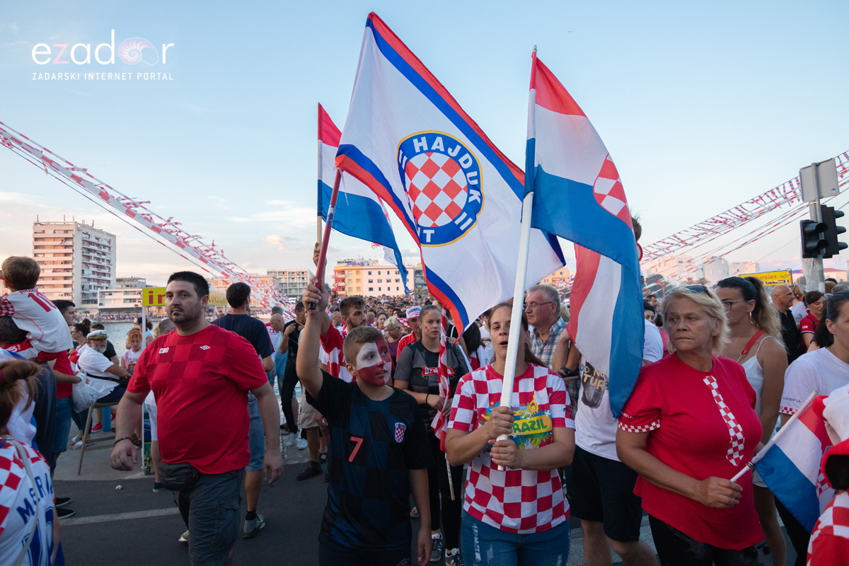 Veličanstven doček četvorice zadarskih Vatrenih