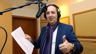 Mladen Grdović snima pjesmu na engleskom jeziku. Photo: Goran Jakus/PIXSELL