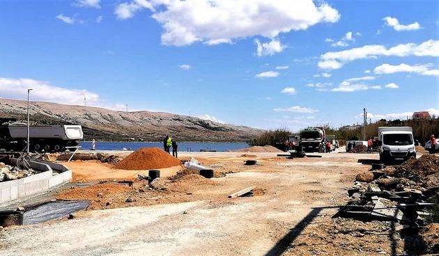 Napreduju radovi na izgradnji novog rotora na Pagu