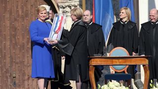 Inauguracija predsjednice Kolinde Grabar Kitarović na Trgu sv. Marka, Foto: Photo: HINA/POOL/PIXSELL