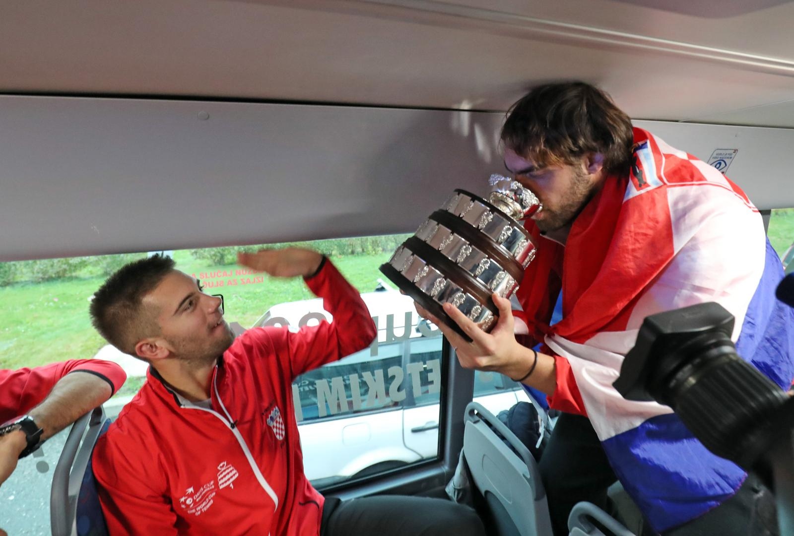 Davis Cup reprezentativci se vratili u Hrvatsku