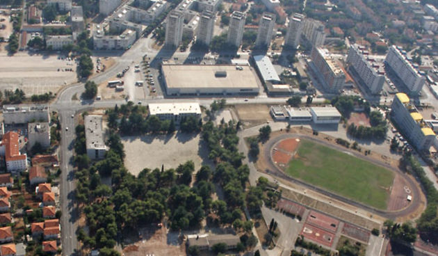 Zadar, Dvorana Krešimir Ćosić iz zraka
