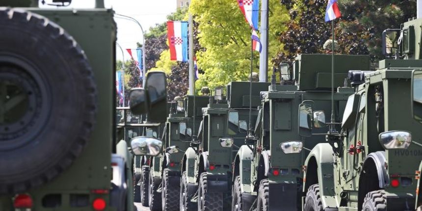 Zagreb: Pripreme za vojni mimohod povodom 20. obljetnice Oluje, Photo: Jurica Galoic/PIXSELL Zagreb: Pripreme za vojni mimohod povodom 20. obljetnice Oluje, Photo: Jurica Galoic/PIXSELL