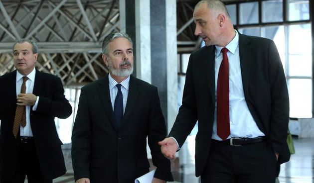 02.07.2013., Zagreb – Ministarstvo gospodarstva, ministar Ivan Vrdoljak primio je na radni sastanak ministra Vanjskih poslova Brazila Antonia Patriota. Photo: Robert Anic/PIXSELL