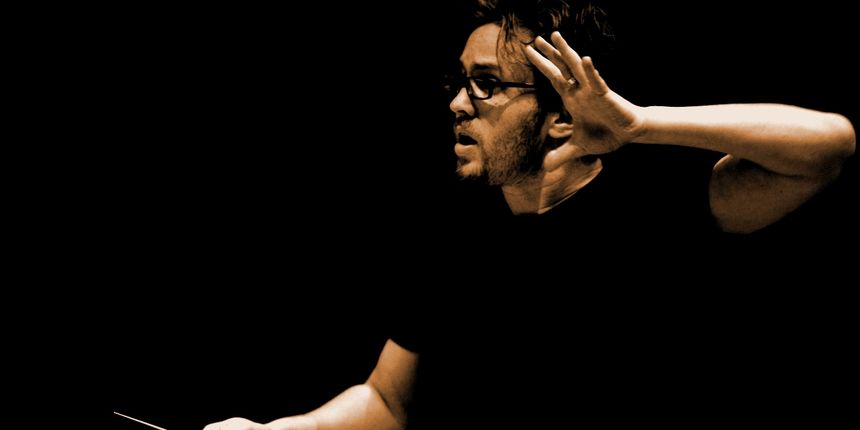 Pic: Tom Finnie (28.10.2009)
RSNO Assistant Conductor David Danzmayr rehearsing with the orchestra at Glasgow Royal Concert Hall.