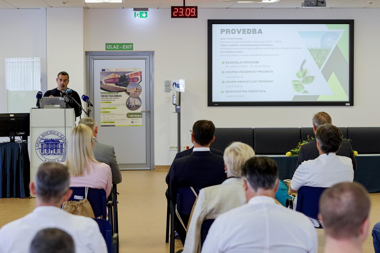 Početna konferencija projekta “Energetska obnova zgrade interne medicine, ginekologije i pedijatrije OB Zadar”