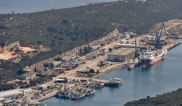 Brodogradilište Lamjana na otoku Ugljanu. Photo: Dino Stanin/PIXSELL