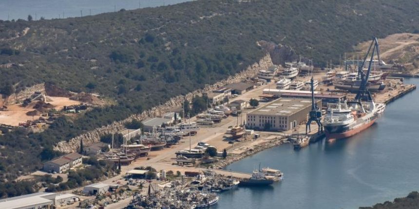 Brodogradilište Lamjana na otoku Ugljanu. Photo: Dino Stanin/PIXSELL Brodogradilište Lamjana na otoku Ugljanu. Photo: Dino Stanin/PIXSELL