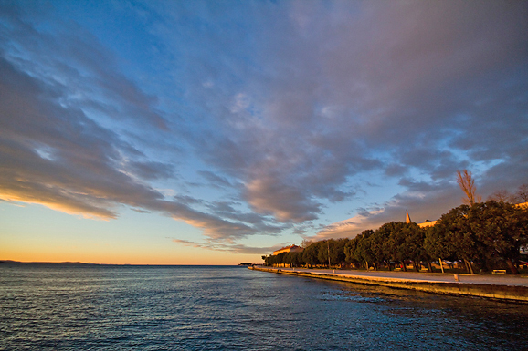 Zadarski suton 7. siječnja 2013. (foto:Saša Čuka)