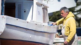 Jazine: Uređuju se barke i kaići, Foto: Saša Čuka