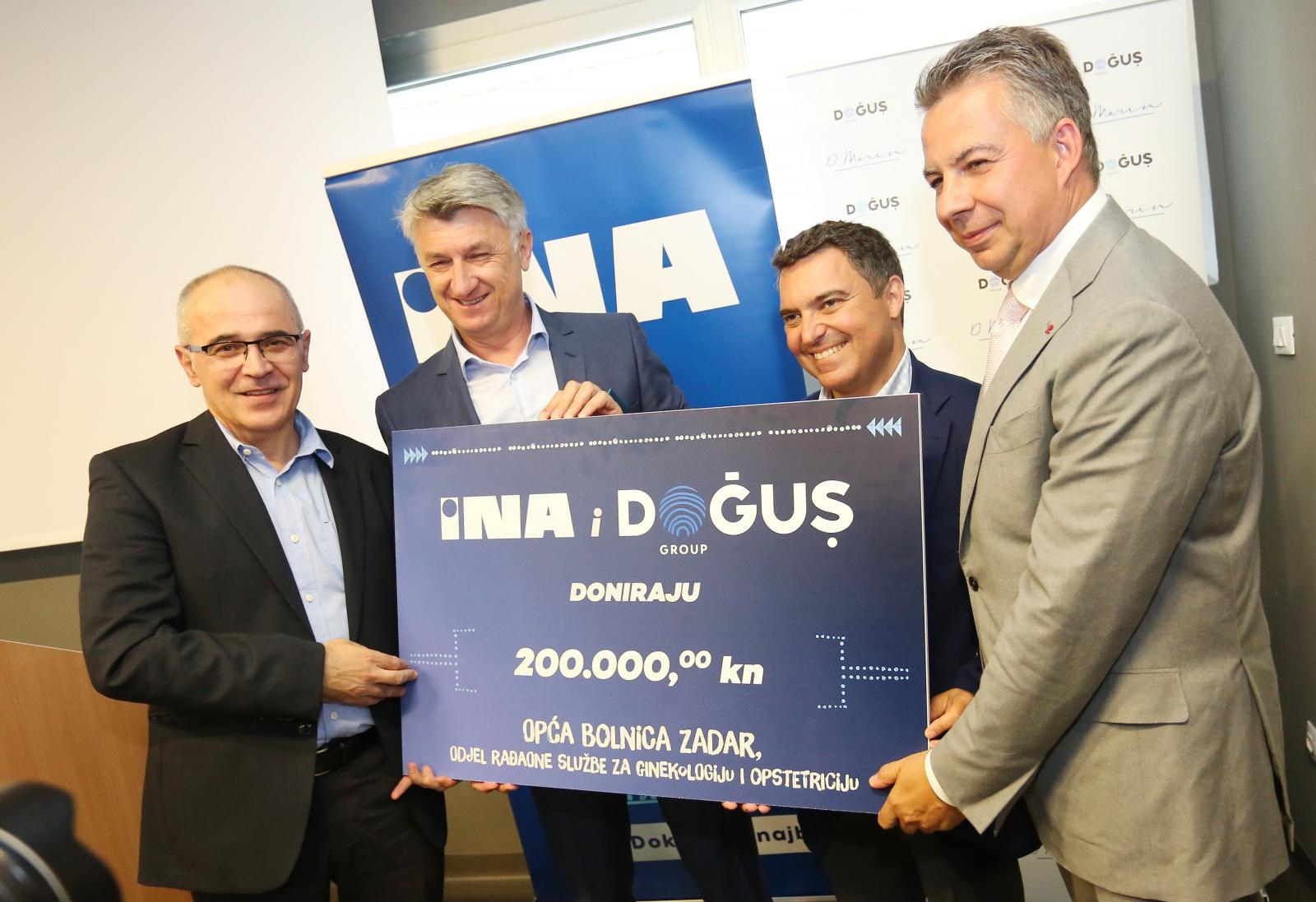 INA i Dogus grupa donirali 200 tisuća kuna Općoj bolnici INA i Dogus grupa donirali 200 tisuća kuna Općoj bolnici