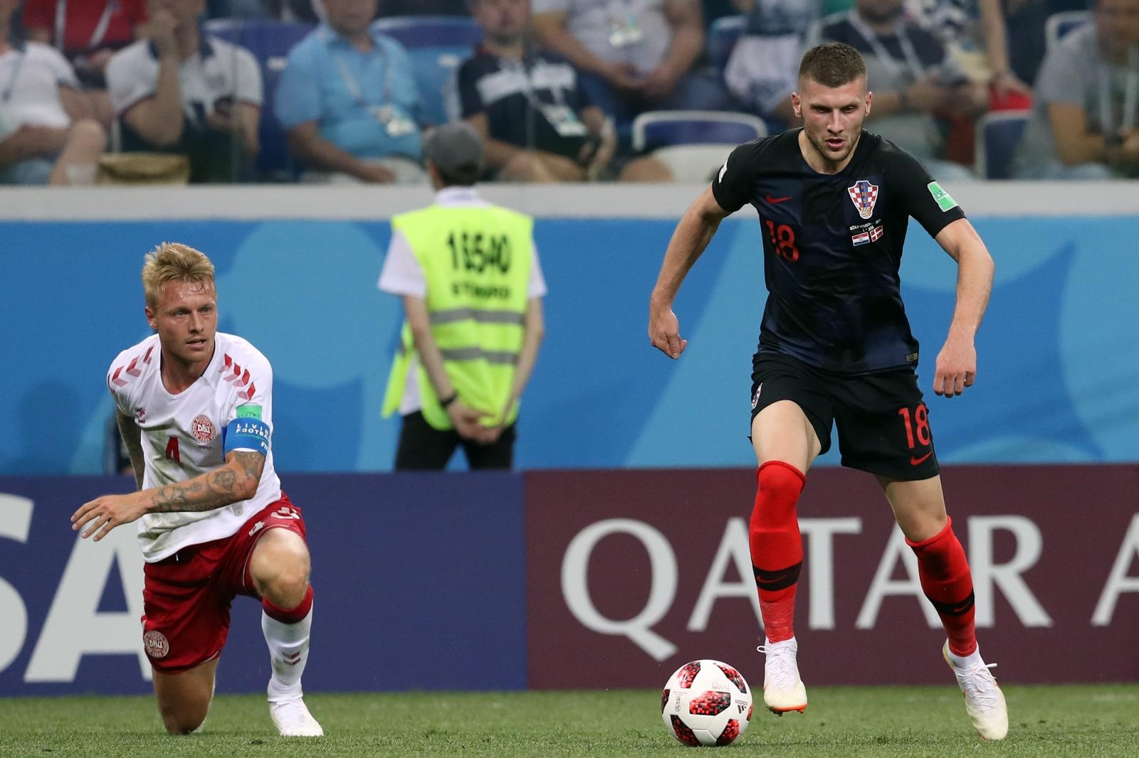 Niznji Novgorod, Rusija – Svjetsko nogometno prvenstvo 2018., osmina finala, Hrvatska – Danska 4-3 (1-1, 1-1).