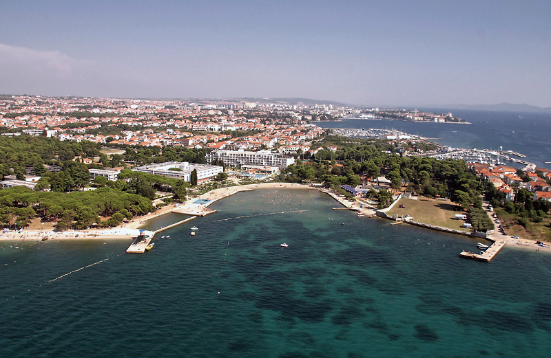 Zadar – Zračne snimke – Plaža Borik (foto: Marin Gospić)