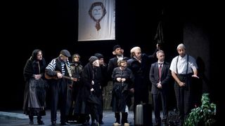 08.11.2013., Zagreb – Premijera predstave Osmi povjerenik, po romanu Renata Baretica, u reziji Sase Anocica. Photo: Daniel Kasap/PIXSELL