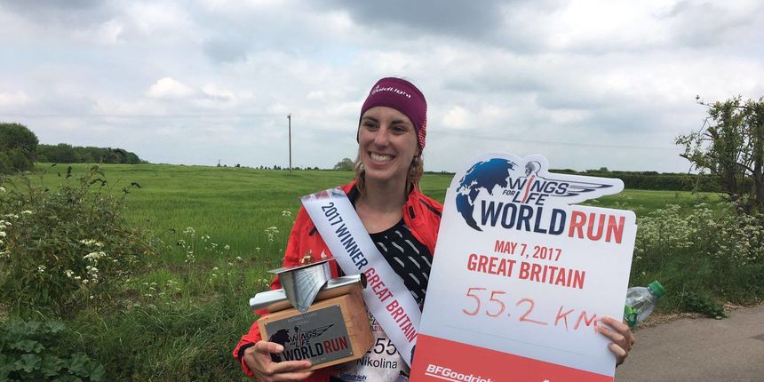 Nikolina Šustić pobijedila u britanskoj utrci Wings for Life!