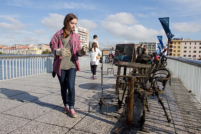 Ronilacki klub Sv. Roko – čišćenje, uvala Jazine, foto: Leo Banić