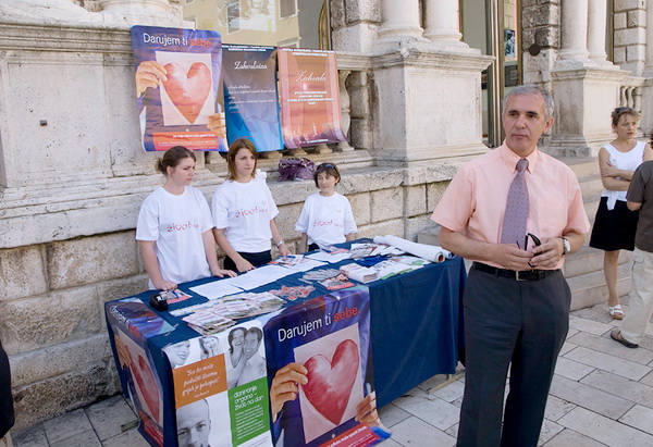 Akcija “Zivot na dar” na Narodnom trgu