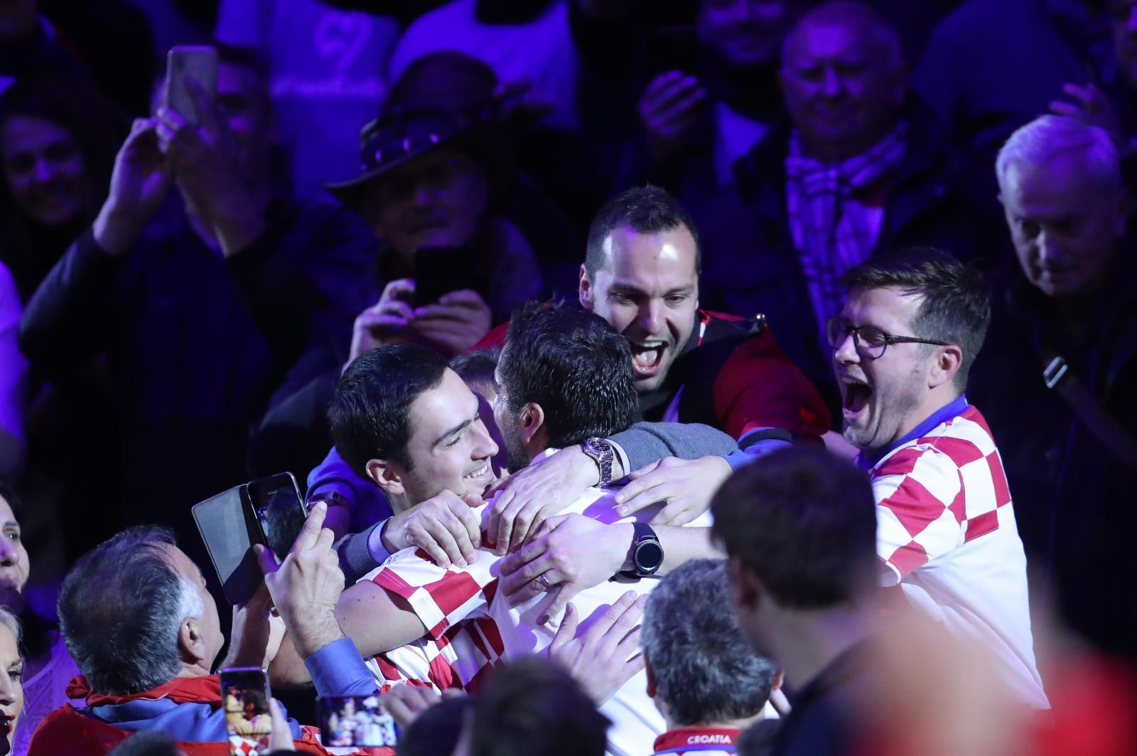 Veliko slavlje hrvatskih tenisača nakon osvajanja Davis Cupa