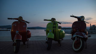 Vespa World Days 2015: Prve vespe stigle u Biograd, foto: Vinko Pešić