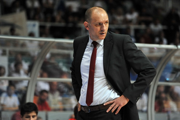 Zadar, 260513.
Dvorana Kresimira Cosica. 
3. polufinalna utakmica prvenstva Hrvatske izmedju KK Zadar i KK Cedevita.
Na fotografiji: trener Cedevite Jaksa Vulic.
Foto: Luka Gerlanc / CROPIX