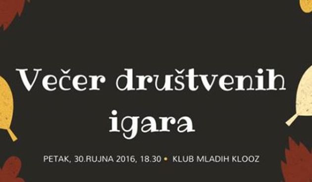 Večer društvenih igara u Providurovoj palači