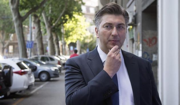 Pracenje rezultata izbora za zastupnike u Europski parlament u stozeru HDZ-a. Andrej Plenkovic. Photo: Davor Puklavec/PIXSELL