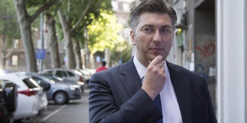 Pracenje rezultata izbora za zastupnike u Europski parlament u stozeru HDZ-a. Andrej Plenkovic. Photo: Davor Puklavec/PIXSELL Pracenje rezultata izbora za zastupnike u Europski parlament u stozeru HDZ-a. Andrej Plenkovic. Photo: Davor Puklavec/PIXSELL