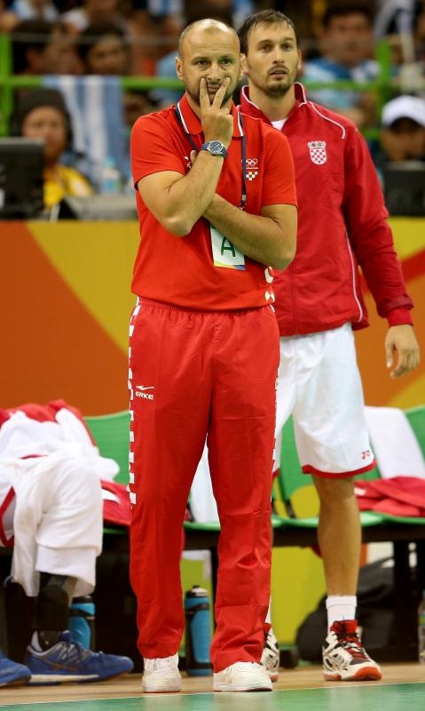 Olimpijske igre Rio 2016. Rukomet, 2. kolo, skupina A, Hrvatska – Argentina 27-26. Željko Babić. Photo: Igor Kralj/PIXSELL Olimpijske igre Rio 2016. Rukomet, 2. kolo, skupina A, Hrvatska – Argentina 27-26. Željko Babić. Photo: Igor Kralj/PIXSELL