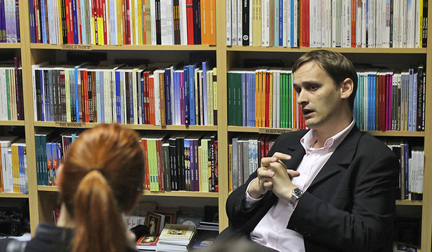 Marko Vučetić u Verbumu, Večer u knjižari, foto-Saša Čuka