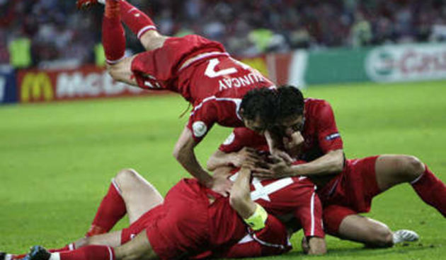 Slavlje turskih igrača (Foto:Reuters)