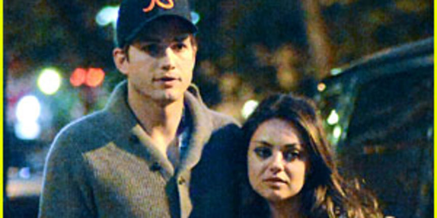Ashton i Mila Kunis, foto-justjared.com