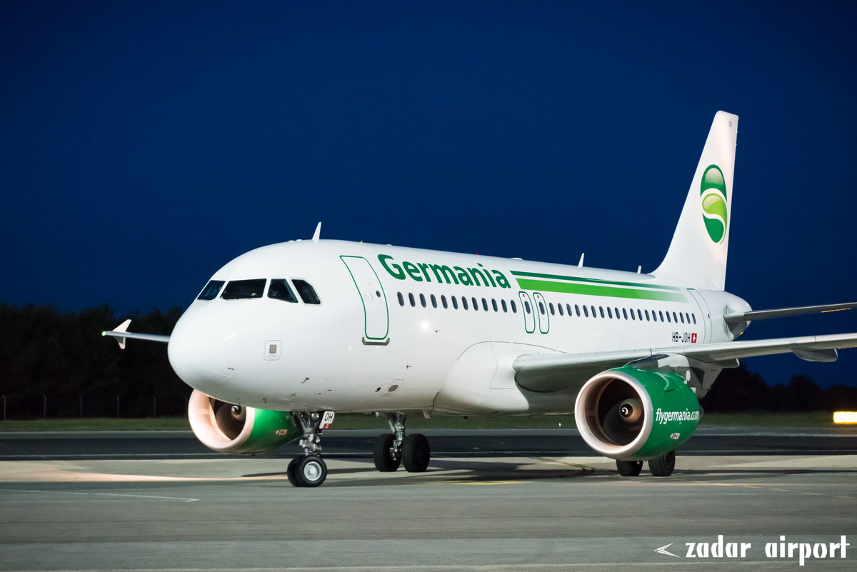 U Zračnu luku Zadar sletio prvi zrakopolov Germanie iz Zuricha U Zračnu luku Zadar sletio prvi zrakopolov Germanie iz Zuricha