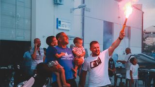 JK Uskok: Proslava olimpijskog zlata Fantele i Marenića