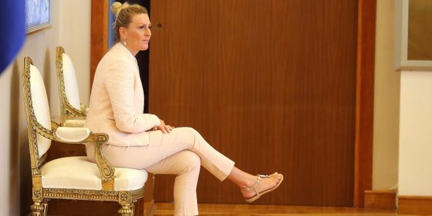 Uoci odrzavanja Europskih sveucilisnih igara Zagreb-Rijeka 2016. Predsjednica Republike Kolinda Grabar-Kitarovic u nazocnosti Milana Bandica, Janice Kostelic, Damira Borasa, Tomislava Madzara primila je predstavnike organizatora Zrinka Custonju, Olega Ma Uoci odrzavanja Europskih sveucilisnih igara Zagreb-Rijeka 2016. Predsjednica Republike Kolinda Grabar-Kitarovic u nazocnosti Milana Bandica, Janice Kostelic, Damira Borasa, Tomislava Madzara primila je predstavnike organizatora Zrinka Custonju, Olega Ma