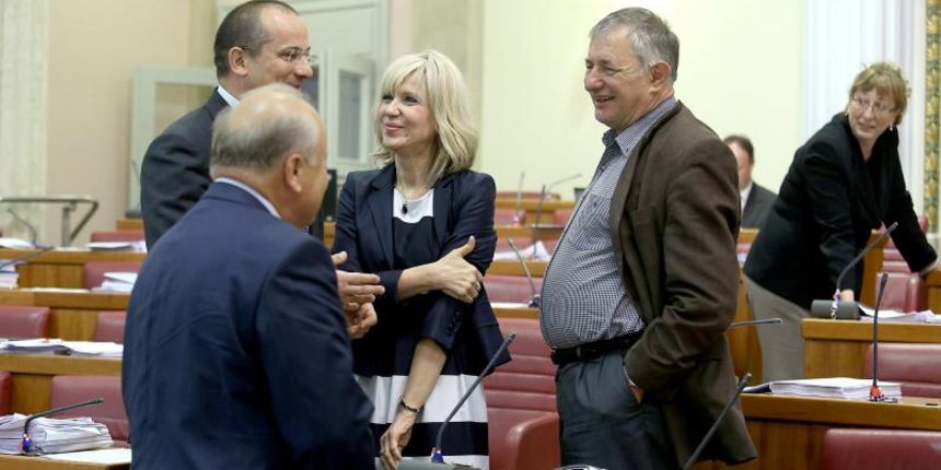 Ministri bez komentara na Linićevu presicu, foto: pixsell.hr