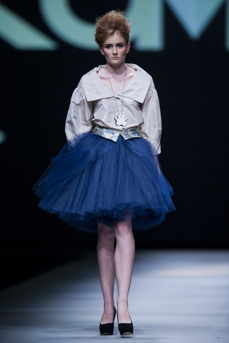 Zagreb, 201012.
U shopping centru Westgate od 18.-20.10. odrzava se modna revija Cro A Porter.
Na fotografiji: revija, Lokomotiva by Lana i Luka.
Foto: Neja Markicevic / CROPIX