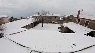 Snijeg u Bibinjama 3. veljače 2012, Foto: Leo Banić