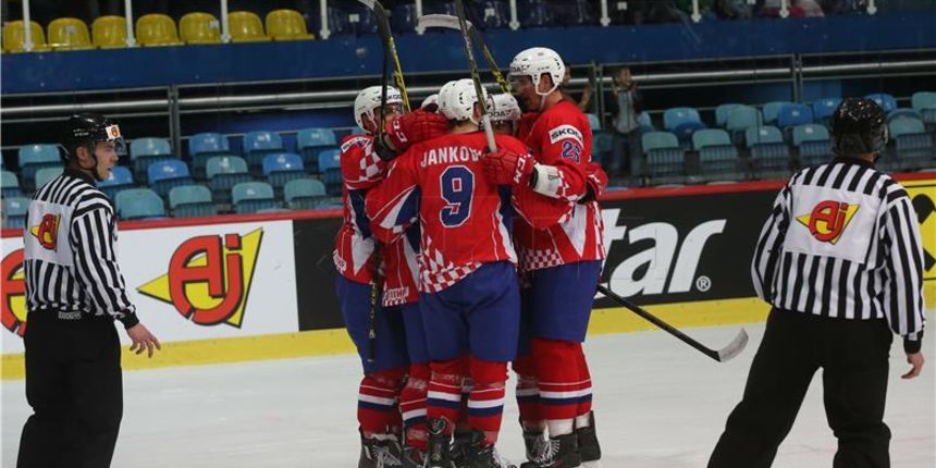 Hrvatska hokejaška reprezentacija, foto: Hina Hrvatska hokejaška reprezentacija, foto: Hina