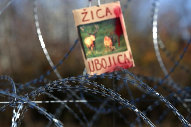 Na granicnom prijelazu Lucija-Brezovica odrzan je veliki prosvjed protiv slovenske zilet zice pod nazivom Protiv zice i za humanu Europu. Na granicnom prijelazu Lucija-Brezovica odrzan je veliki prosvjed protiv slovenske zilet zice pod nazivom Protiv zice i za humanu Europu.