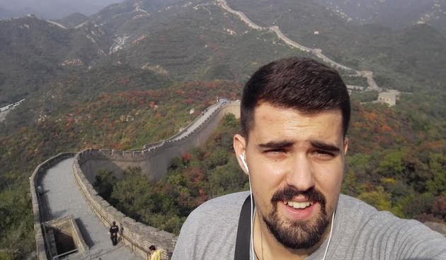 David Gunjević na Kineskom zidu