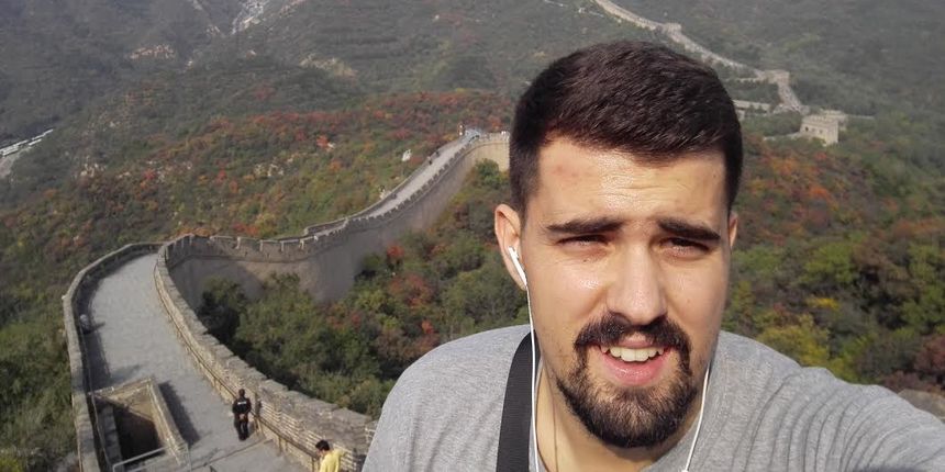 David Gunjević na Kineskom zidu David Gunjević na Kineskom zidu
