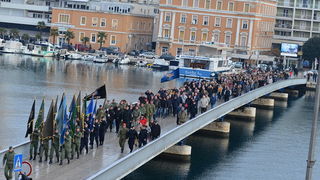 Svečani mimohod postrojbi u povodu proslave 23. obljetnice VRO Maslenica. Foto: Iva Perinčić