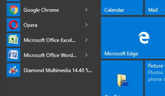 Windows 10 Start izbornik