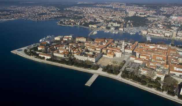 Zadar iz zraka. Poluotok