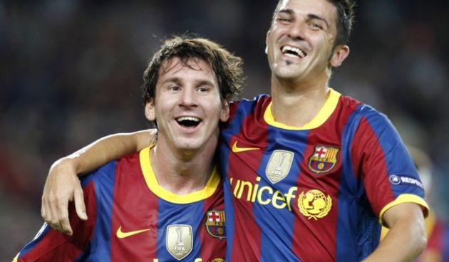 Leo Messi i David Villa, Foto: Reuters